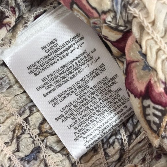 BCBGMAXAZRIA Floral-Print Flounce Blouse - Picture 8 of 8